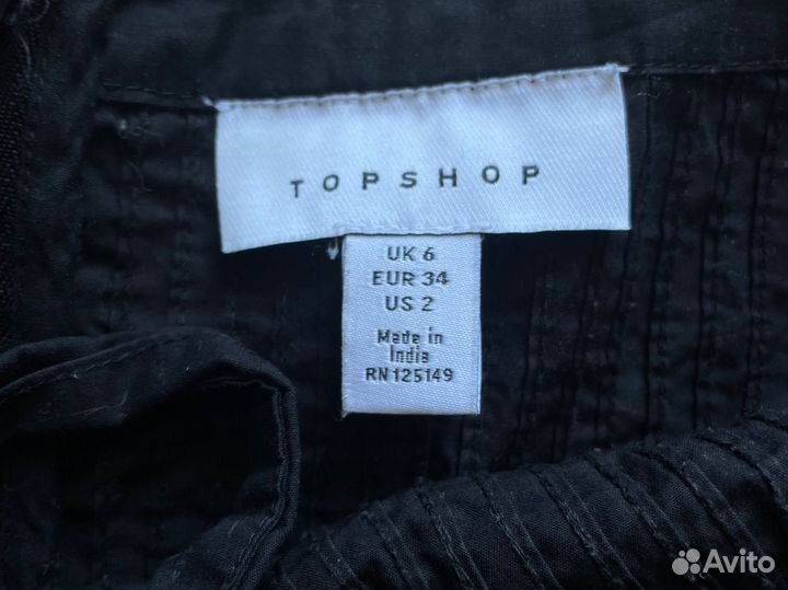 Сарафан хлопок 100% черный Topshop S