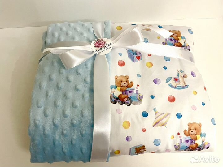 Одеяло сатин плюш, конверт на выписку на заказ