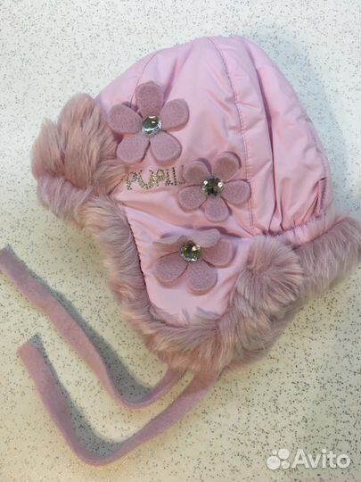 Шапка зима для девочки pupill