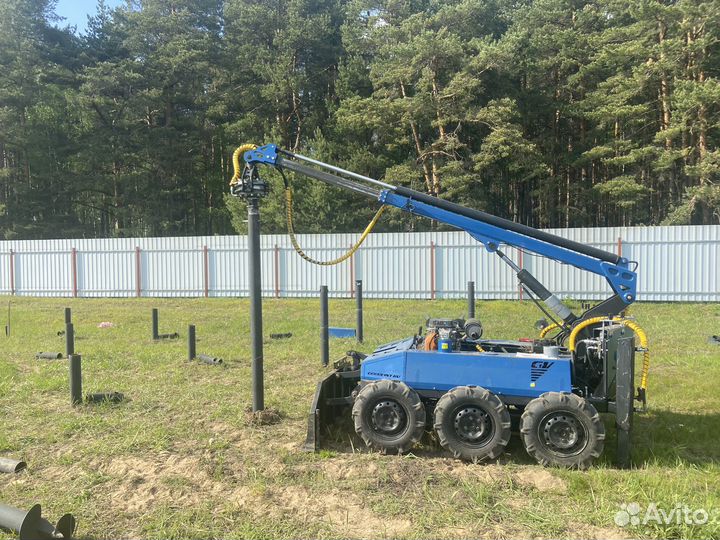 Винтовые сваи/Установка винтовых свай