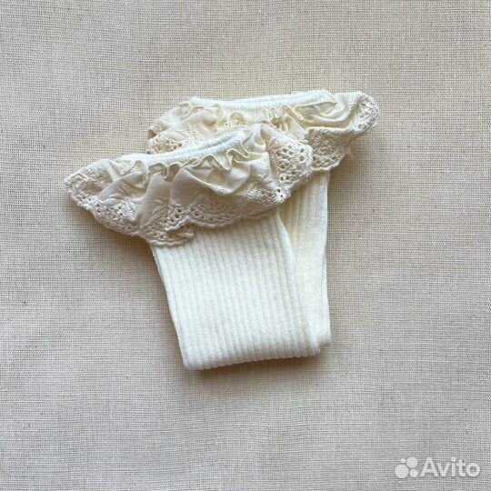 Детские гольфы с кружевом от 0 до 4х лет