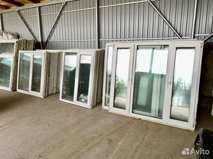 Пластиковые окна и двери б/у