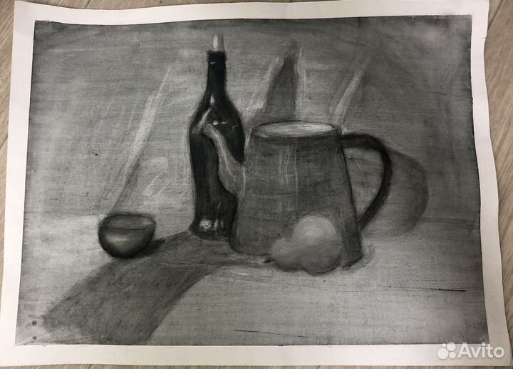 Натюрморт выполненный соусом