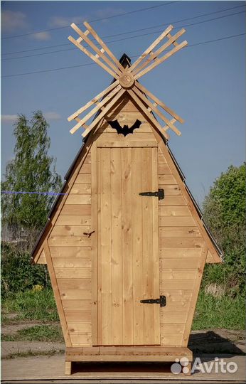 Дачный туалет деревянный PRO879