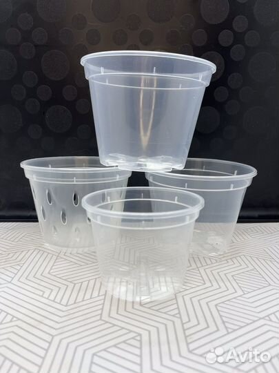 Горшки для орхидей прозрачные новые