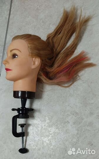 Манекен голова натуральные волосы для причесок