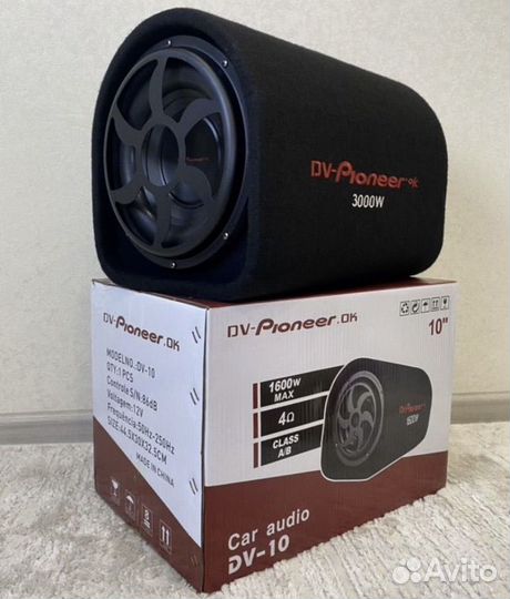 Активный сабвуфер pioneer 10 дюймов