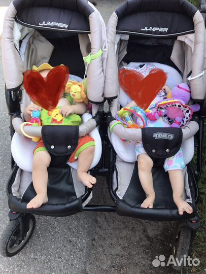 Коляска для двойни tako