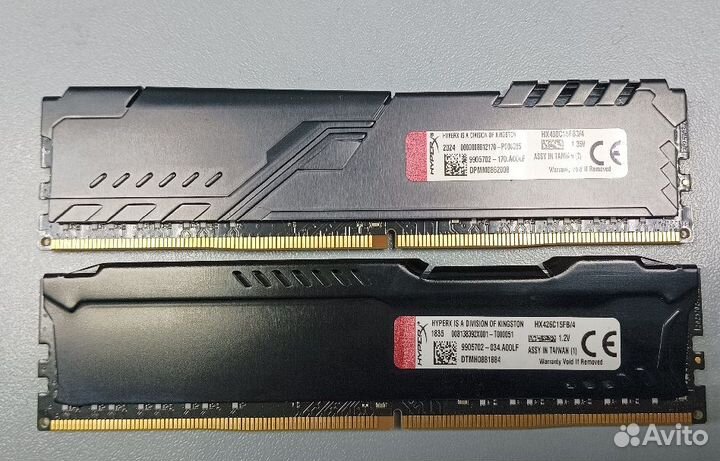 Kingston HyperX Fury ddr4 4gb 2шт