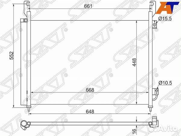 Радиатор кондиционера renault koleos