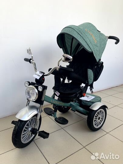 Велосипед трехколесный chopper luxmom 5199 зеленый