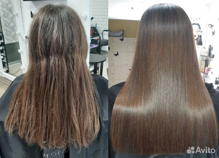 Реконструкция волос Кератин Ботокс