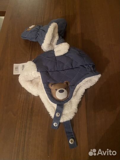 Шапка для мальчика 3-6 месяцев