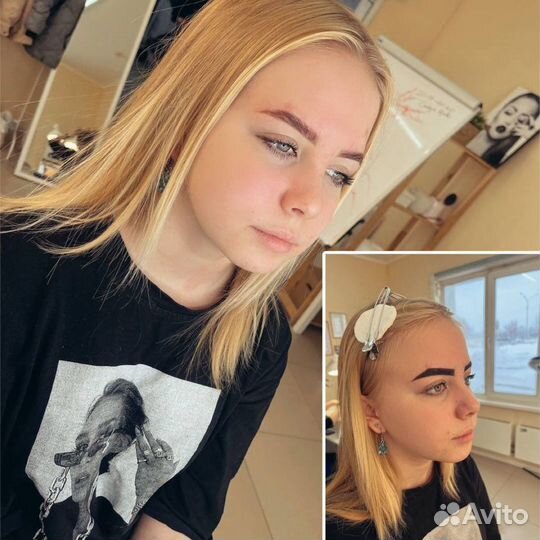 Наращивание ресниц/ Оформление бровей