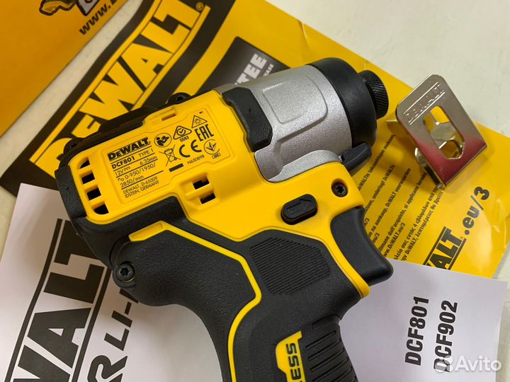 Компактный бесщеточный импакт dewalt DCF801N (12в)