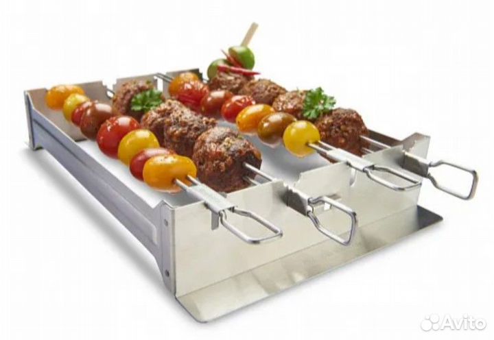 Подставка для шашлыка с шампурами