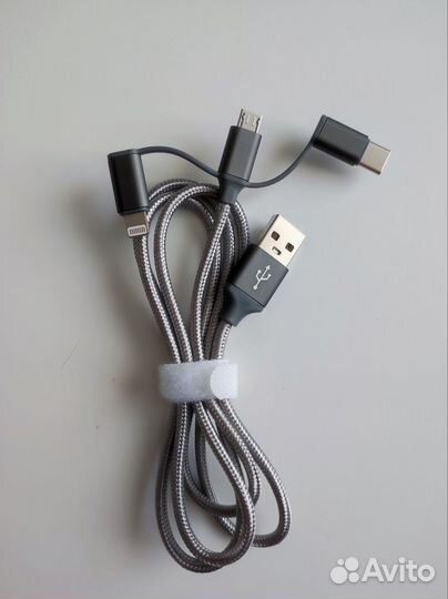 Провод lightning usb 3 в 1