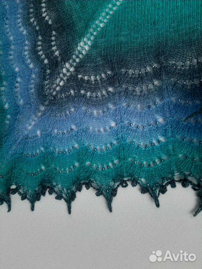 Комплект шаль + берет, ручная работа