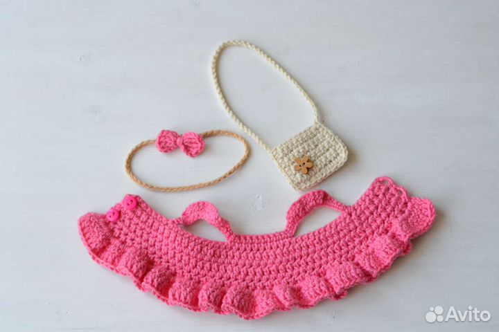 Мопс вязаный игрушка