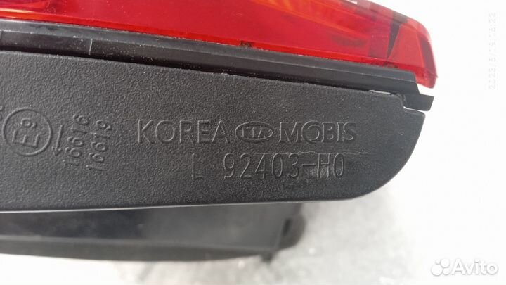 Фонарь внутренний задний левый Kia Rio