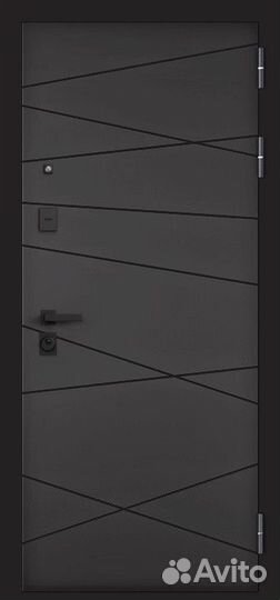 Железная дверь с зеркалом