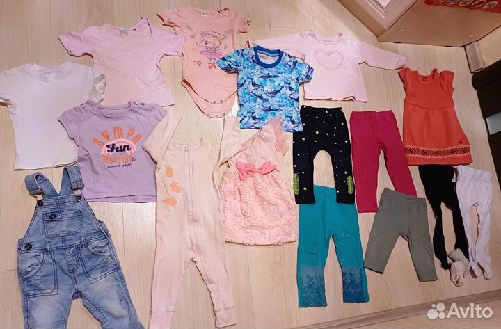 Вещи на девочку 74-80 на год-полтора