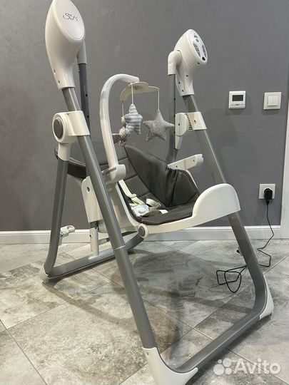 Стульчик-электрокачели Sweet Baby Fiesta Серый