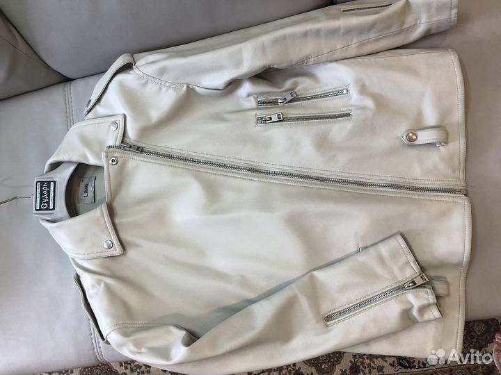 Кожаная куртка косуха оверсайз