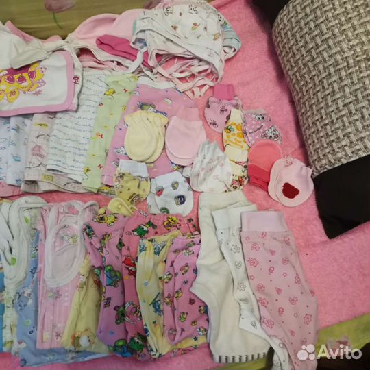 Пакет вещей для девочки от 0 до 3 месяцев