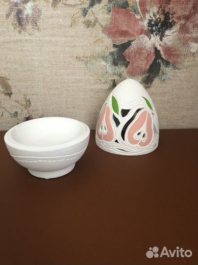 Подсвечник глиняный для раскрашивания