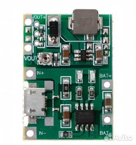 Модуль заряда ET TP4056/MT3608-USBin-cvup