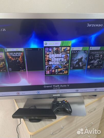 Xbox 360 прошитый freeboot+два геймпада