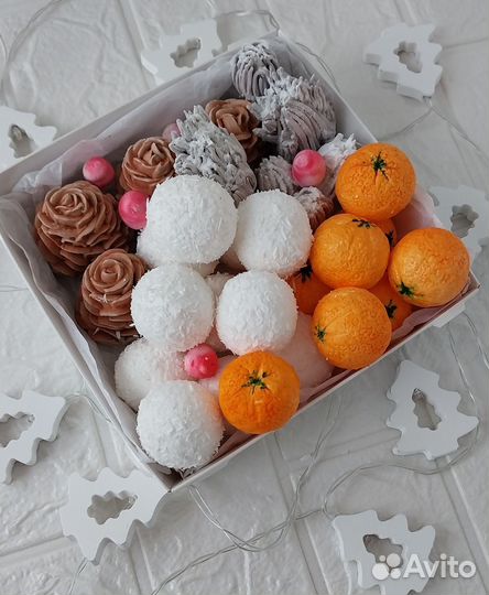 Подарок из зефира на Новый год