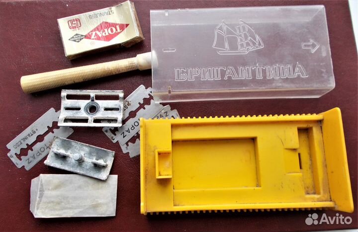 Бритвенный станок СССР. Бригантина