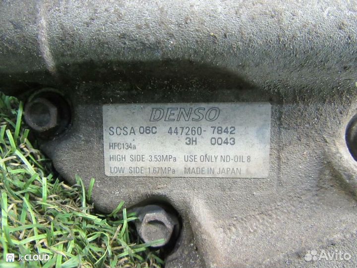 Компрессор кондиционера на toyota porte NNP15 1NZ