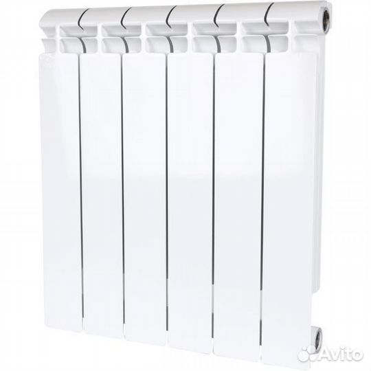 Радиатор бимет. Alpha 500/80 6 секции боковое подк