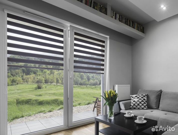 Рулонные шторы день, ночь