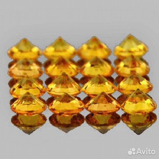Сапфир натуральный 1,09Ct 2,0мм 25шт VVS Цейлон