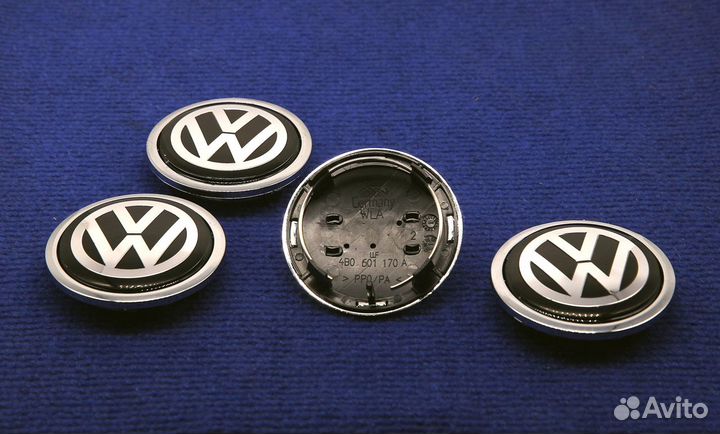 Комплект колпачков диск Audi логотип Volkswagen