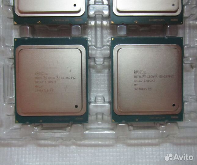 LGA 2011, E5-2670 v2 (10c/20t, 2.5-3.3 GHz), 1-2шт