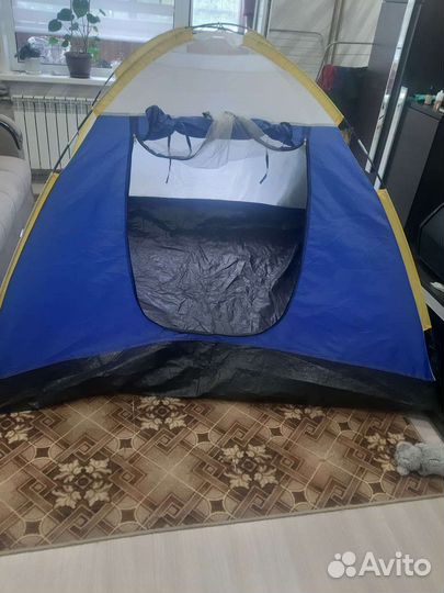 Палатка туристическая 4 местная с крышей