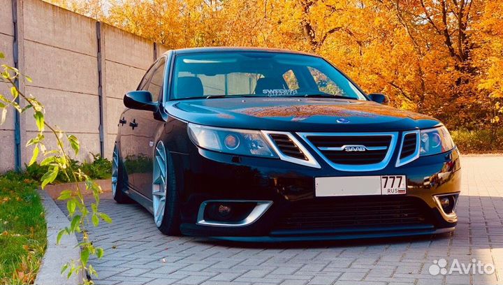 Сплиттер переднего бампера Saab 9-3 с 2008