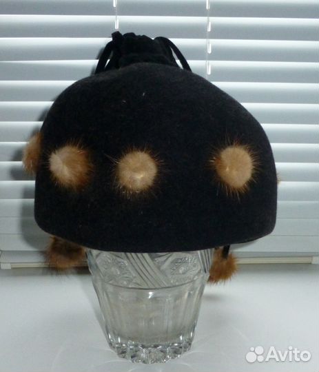 Шапка Женская Зимняя Фетровая+ Норка