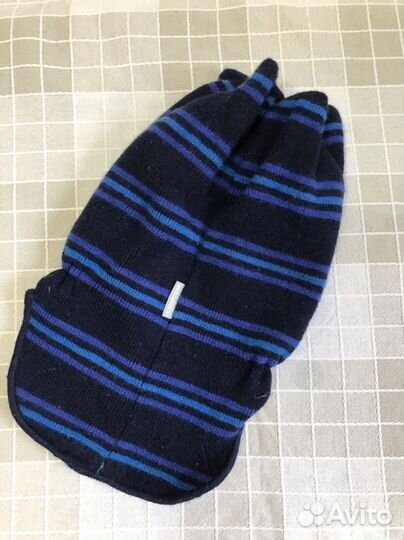 Зимние Шапка шлем и шапка для мальчика 6-12 мес