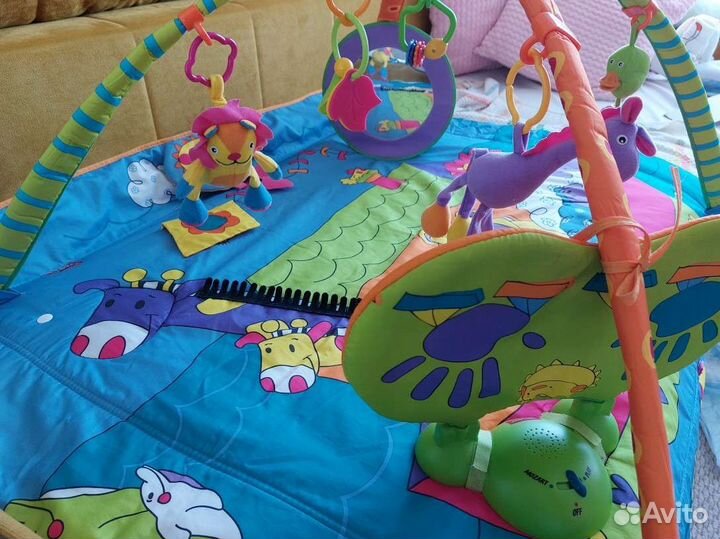 Развивающий коврик tiny love зоопарк