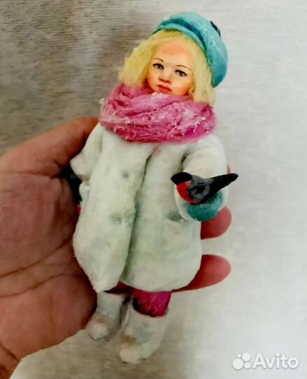 Ватные елочные игрушки