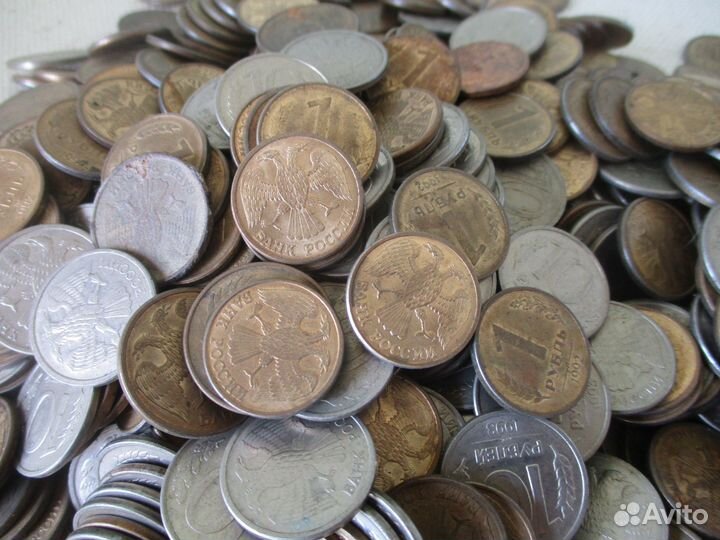 Монеты 1991-1993г, 2кг 300г