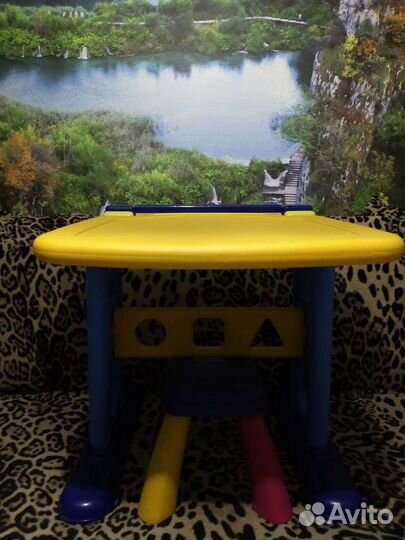 Стол доска магнитная, буквы, цифры,стульчик