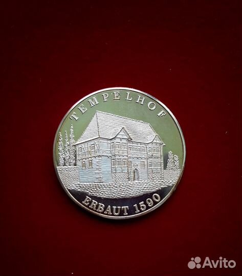 Медаль.Германия.1990.Темпельхоф.Гронау