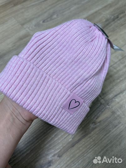 Панама утепленная и шапка для девочк
